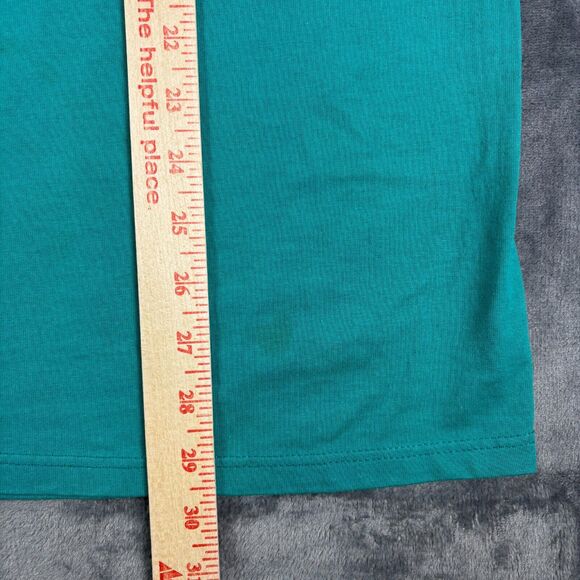 Vintage Gopher Sport‎ Polo Shirt XL USA Made Cat Floral Graphic Teal 90s - Picture 8 of 11